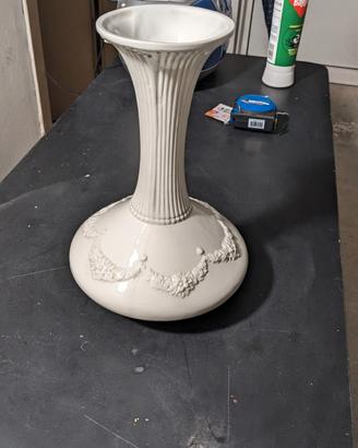vaso ceramica bianco portafiori 