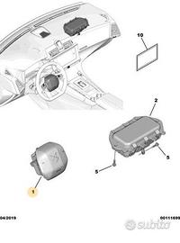 Airbag cuscino volante Citroen DS DS7 CROSSBACK