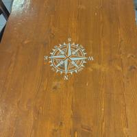 tavolo legno gambe in metallo