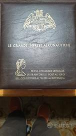 Collezione di francobolli laminati in oro 24carati