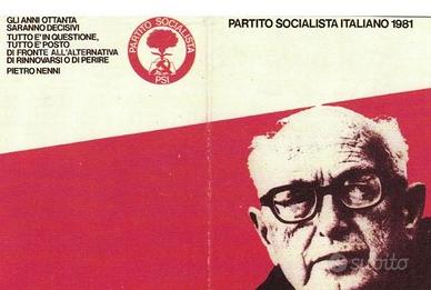 Tessera socialista psi 1981