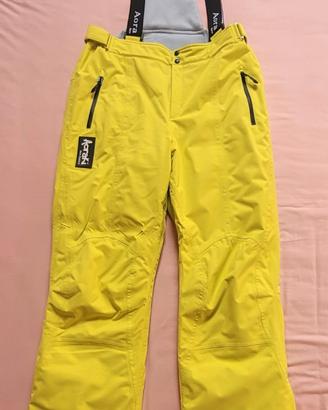 Pantaloni da sci discesa, termici, marca Aoraki, L