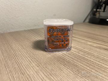 Set Dadi Blood Bowl Shambling Undead Arancioni