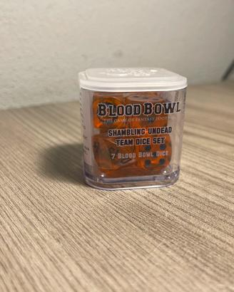 Set Dadi Blood Bowl Shambling Undead Arancioni