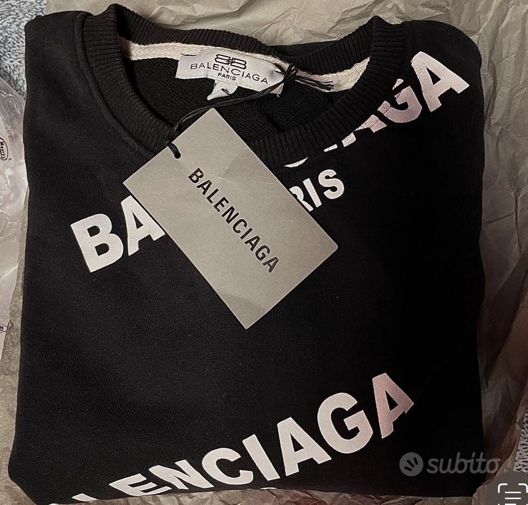 Felpa balenciaga store senza cappuccio