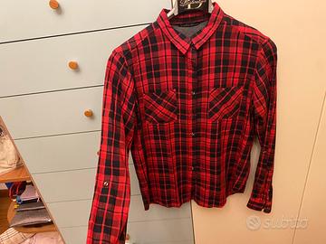 Camicia rossa e nera hotsell a scacchi