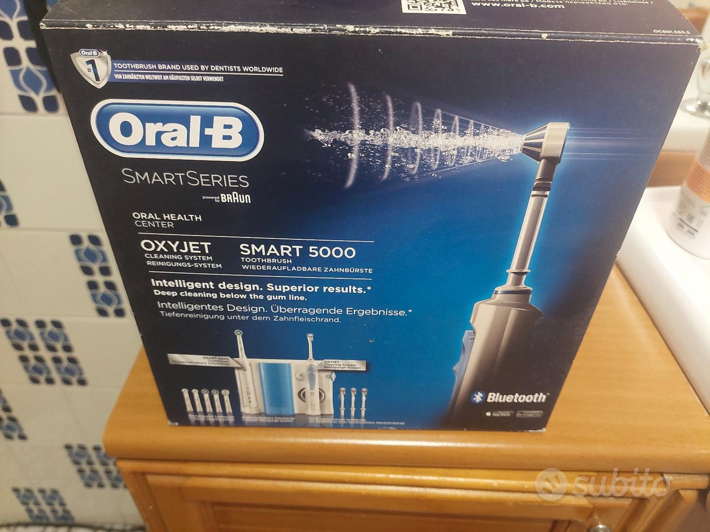 Braun Oral-b - Idropulsore Oxyjet + Spazzolino Elettrico Smart 5000