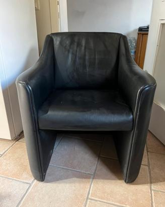 Poltrona in pelle