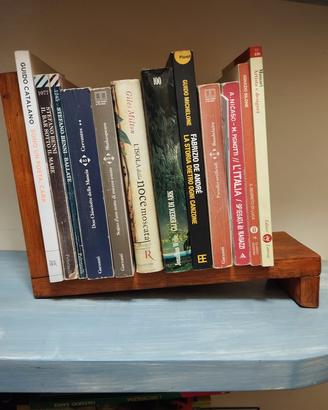 fermalibri in legno di recupero bookends 