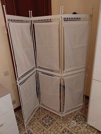 Separé bianco in metallo