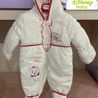 Giubbino,Tuta Disney Intera Bimba 6 Mesi Imbottita