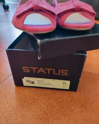 Ballerine rosa in Cuoio NUOVE 