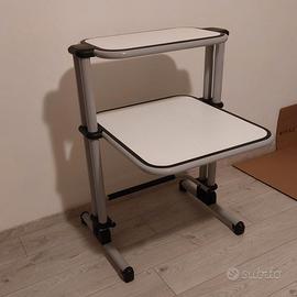 porta pc stampante con ruote come nuovo