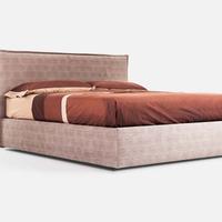 Letto con contenitore sfoderabile imbottito