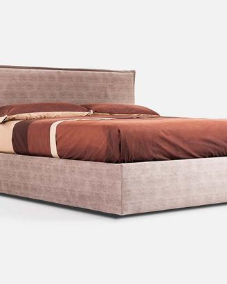 Letto con contenitore sfoderabile imbottito
