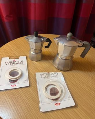 2 Caffettiere Moka (grande e piccola)