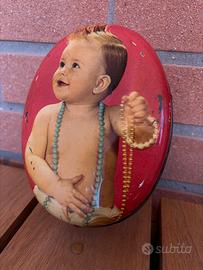 Scatola Latta Vintage PERUGINA Arcobaleno Bimbo