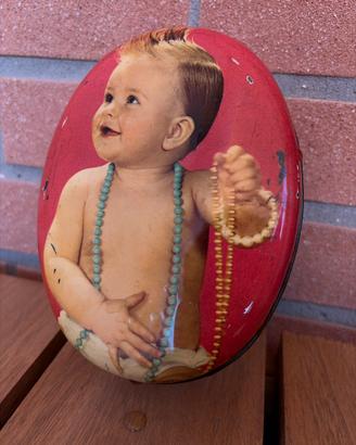 Scatola Latta Vintage PERUGINA Arcobaleno Bimbo