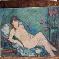 Leone Marcon (Bo, 1895 - ?) "Nudo femminile"  14x1