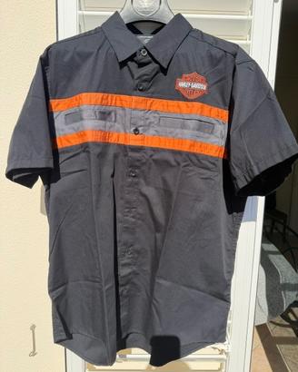 CAMICIA UOMO HARLEY DAVIDSON TG L MAI MESSA