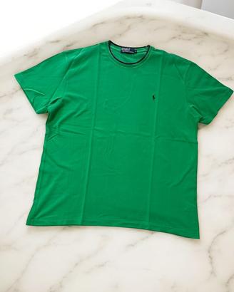 T-Shirt Ralph Lauren verde - Taglia M - Elegante💚