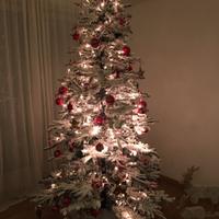 Albero di natale innevato