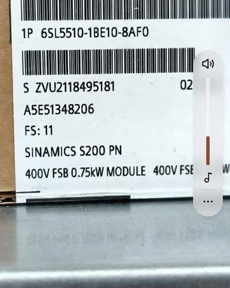 Siemens Sinamics S200 pn – Modulo Servoazionamento