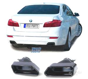 TERMINALI SCARICO BMW F10 F11 F12 F13 LOOK V8 NERO