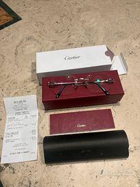 Cartier CT0290O 004 originale – Rimless Silver