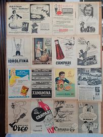 Collage pubblicità anni '60