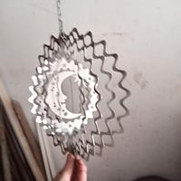 Pendente mezza luna in metallo