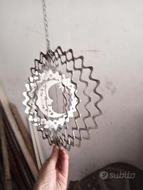 Pendente mezza luna in metallo