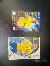 Lotto 2 Carte Match Attax Svezia