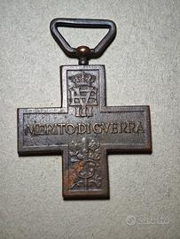 Medaglia Croce al Merito di Guerra WWI VEIII 1WW