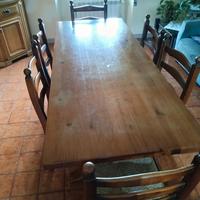 6 sedie in legno 