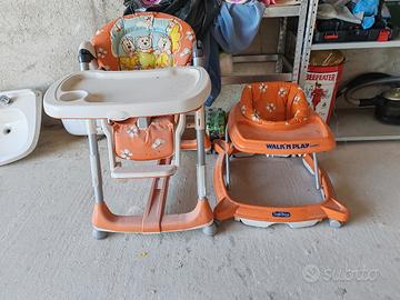  R E G A L O  Seggiolone e girello in 