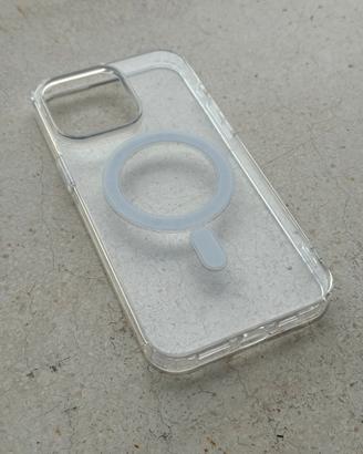Cover iPhone 15 Pro Max trasparente MagSafe Nuovo
