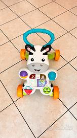 Carrello primi passi zebra fisher price
