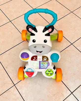 Carrello primi passi zebra fisher price
