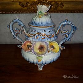 Vaso Porcellana Ceramica centrotavola CAPODIMONTE