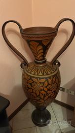Grande anfora in terracotta dipinta a mano – h 130