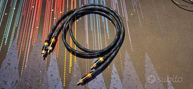 Coppia cavi RCA hifi artigianali, 85cm