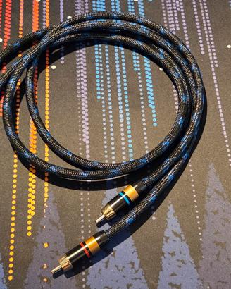 Coppia cavi RCA hifi artigianali, 85cm