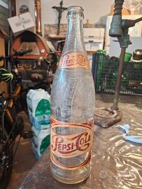 bottiglia in vetro pepsi cola anni 50