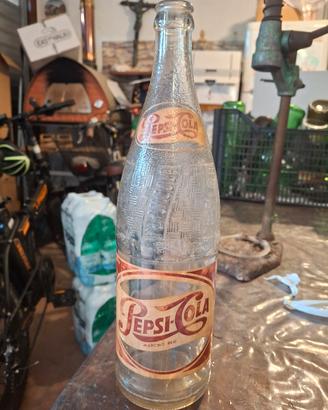 bottiglia in vetro pepsi cola anni 50