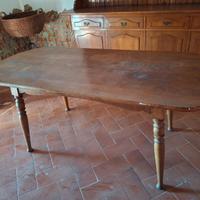 Tavolo ovale legno country