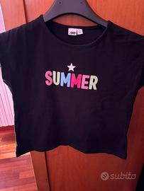 SET 2 magliette bambina cm 120/128