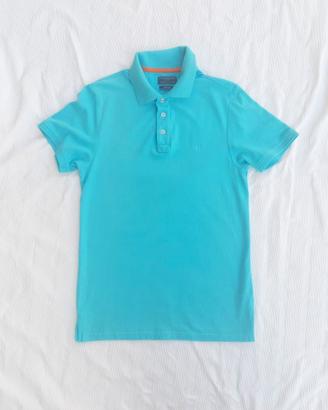 Polo turchese ,100% cotone , Cotton & SIlk ( M )