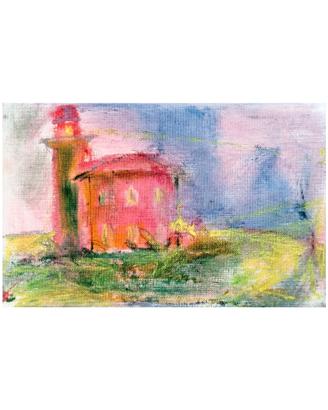 Dipinto a mano | IL FARO | 22 X 14 |cartone telato