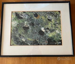 Quadro arte astratta anni ’60 – vintage – firmato
